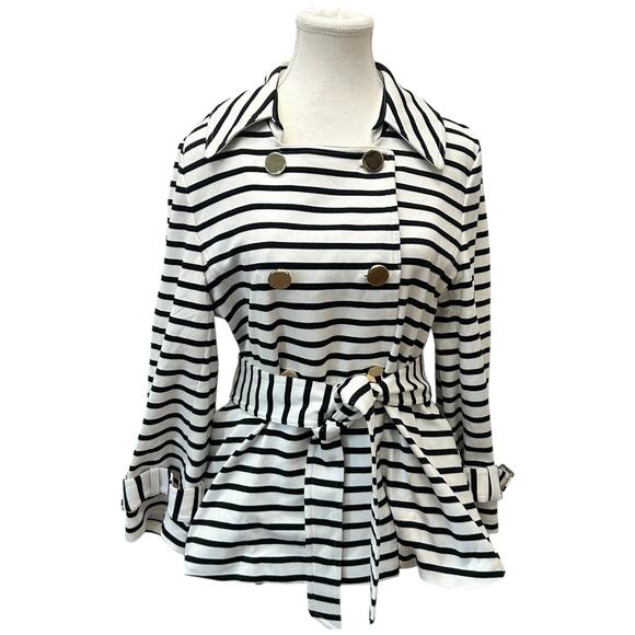 Kate Spade New York Start a New Chapter Striped Jacket Women’s Size XL Nautical - Picture 1 of 15